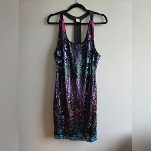 Venus - Multicolor Sequin Dress - Sise Large